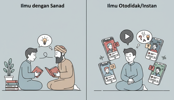 Pentingnya Sanad Ilmu: Kenapa Belajar Agama Gak Bisa Cuma Lewat Potongan Video TikTok